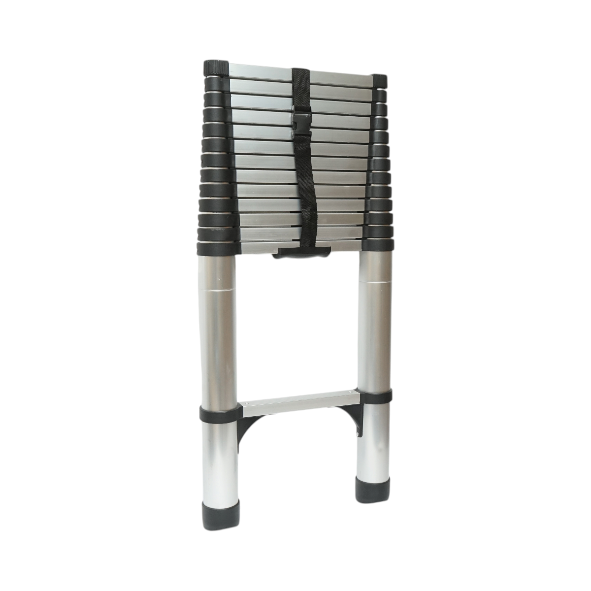 Scara telescopica aluminiu 5.1m, 14 trepte antiderapante, sarcina maxima 150kg Breckner Germany - imagine 5