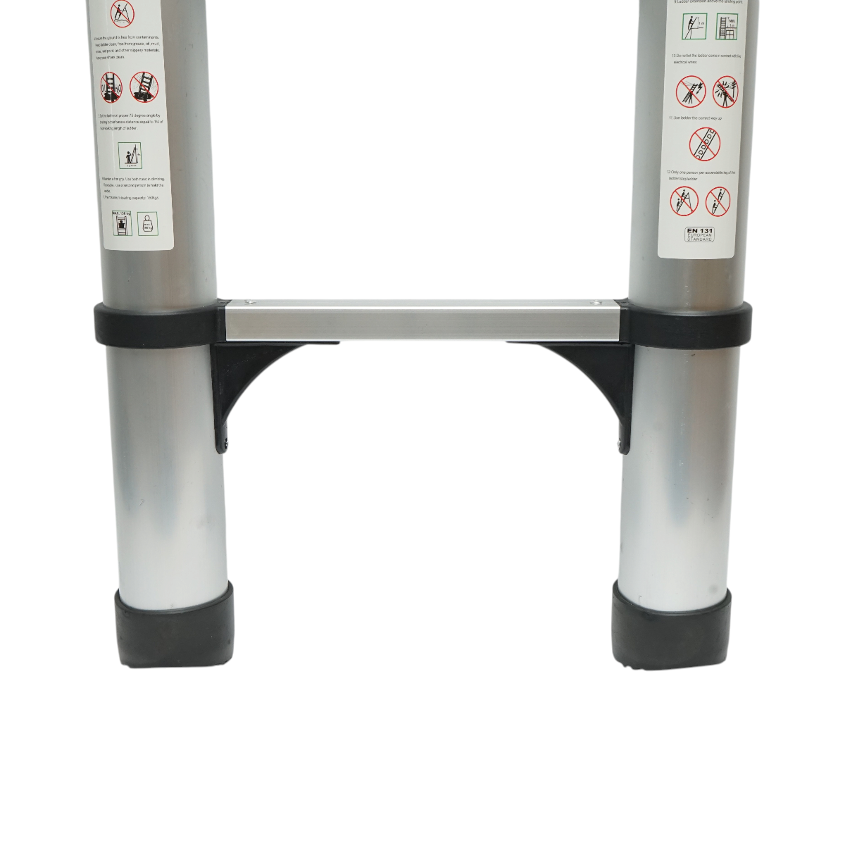 Scara telescopica aluminiu 6.2m, 16 trepte antiderapante, sarcina maxima 150kg Breckner Germany - imagine 9