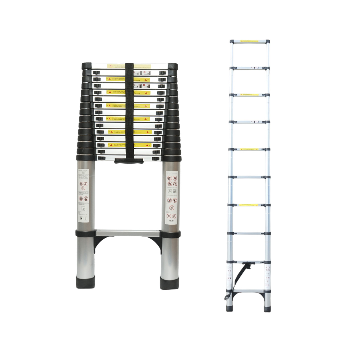 Scara telescopica aluminiu 6.2m, 16 trepte antiderapante, sarcina maxima 150kg Breckner Germany