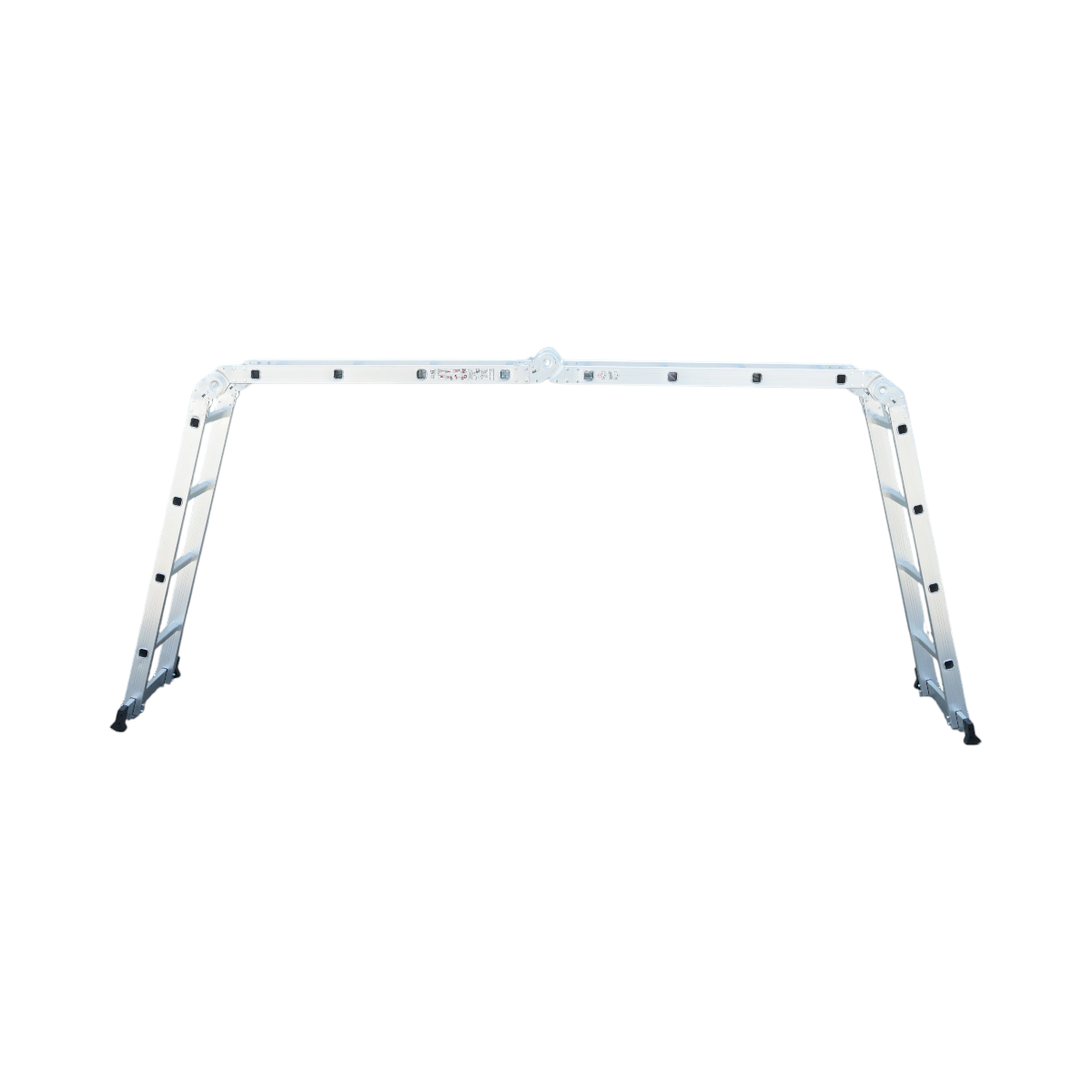 Scara multifunctionala aluminiu 3.7m, 4x3 trepte, pliabila cu balamale, sarcina maxima 150kg - imagine 4