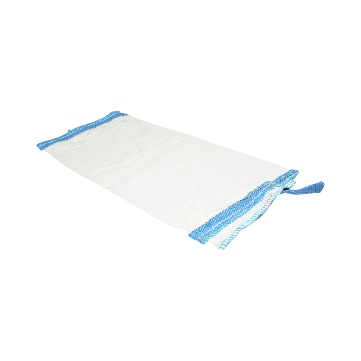 Sac big bag 95x95x110cm alb, capacitate 1250kg, tip U-Panel nelaminat, fund plan, top fusta 85cm - imagine 3
