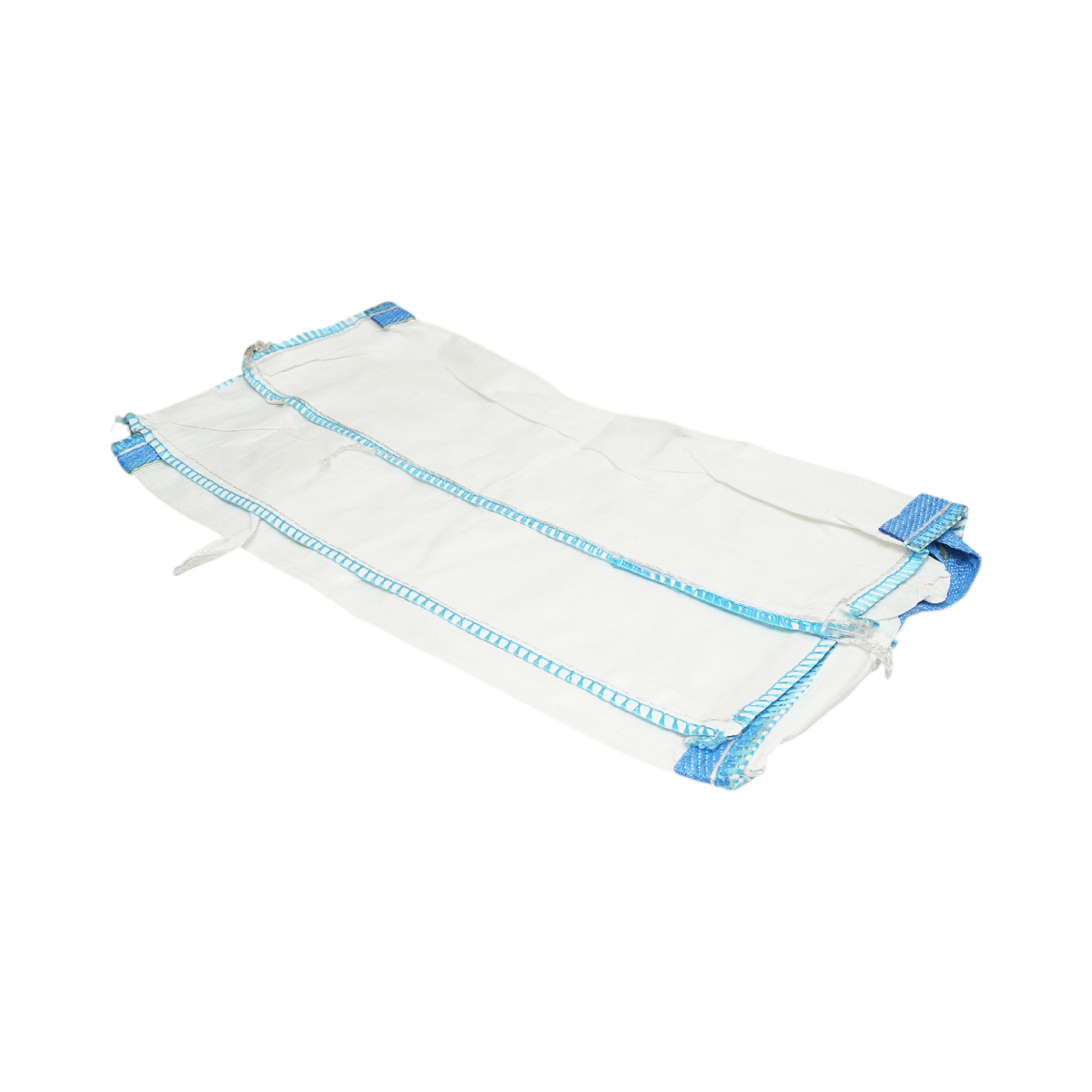 Sac big bag 95x95x120cm alb, capacitate 1500kg, tip U-Panel nelaminat, fund plan, top fusta 85cm - imagine 3