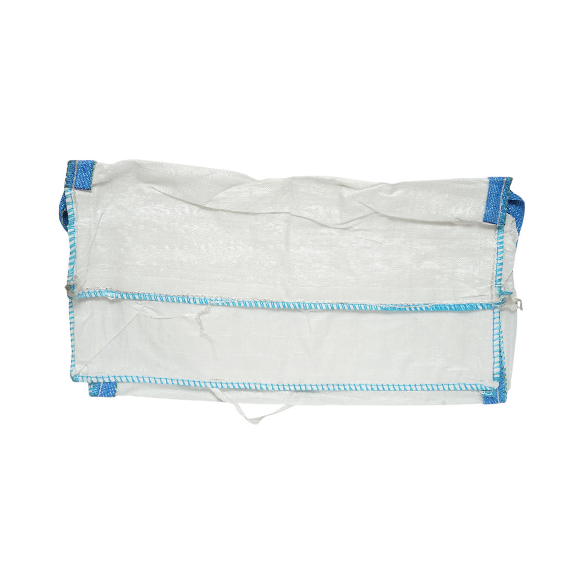 Sac big bag 95x95x120cm alb, capacitate 1500kg, tip U-Panel nelaminat, fund plan, top fusta 85cm - imagine 4