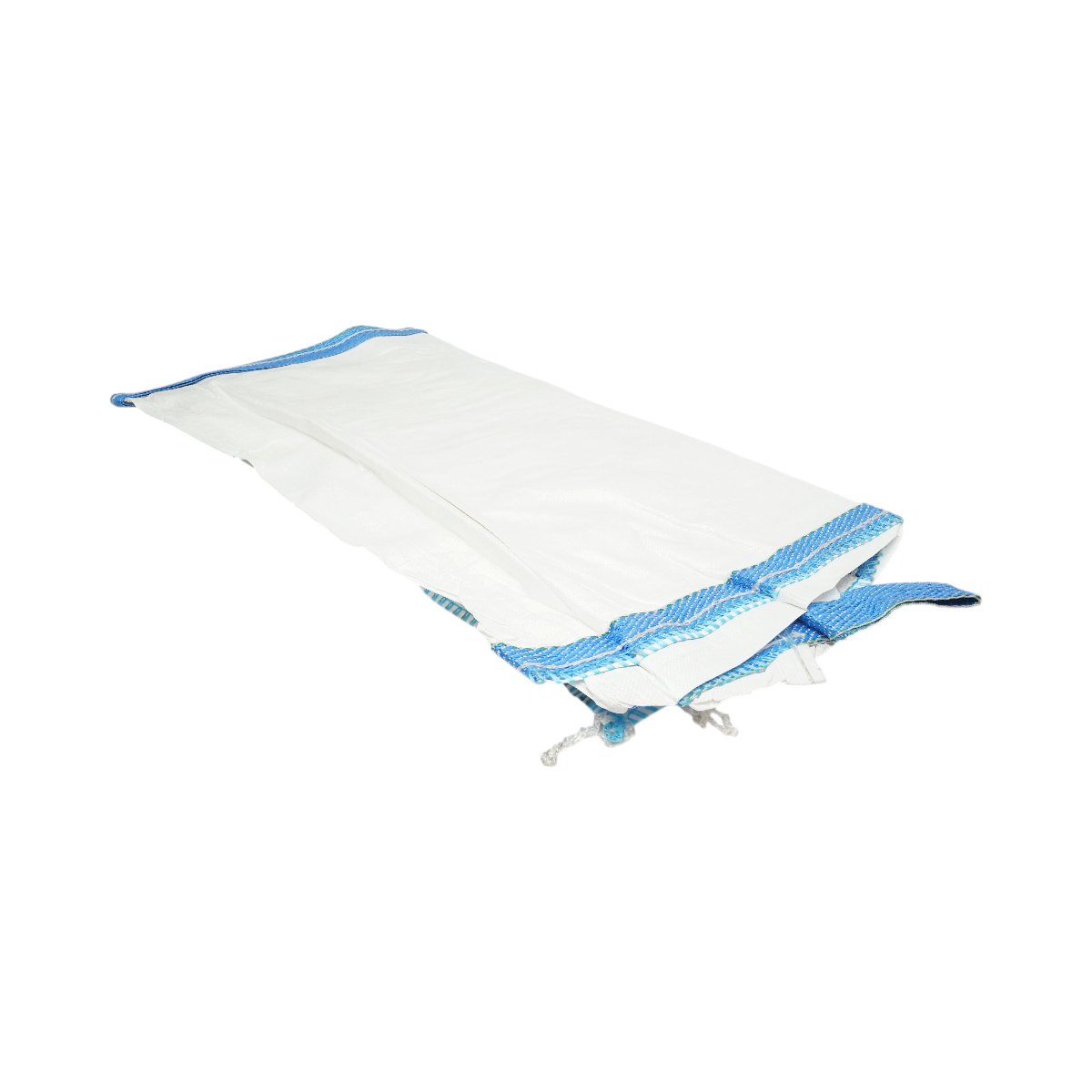 Sac big bag 95x95x150cm alb, capacitate 1200kg, tip U-Panel nelaminat, fund plan, top fusta 85cm - imagine 4