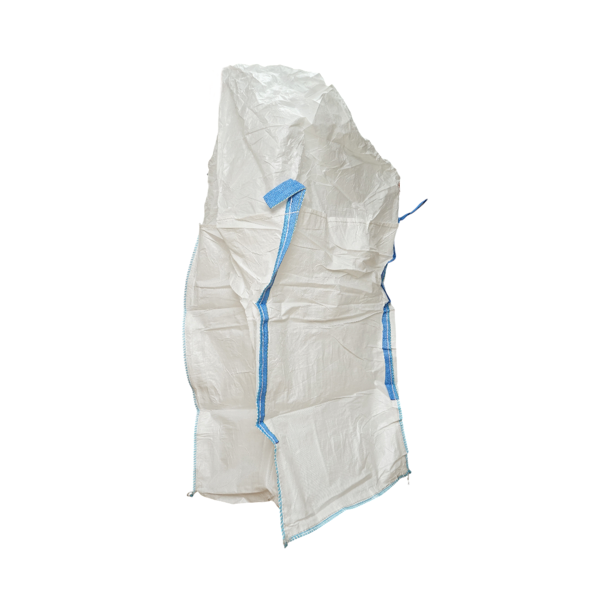 Sac big bag 95x95x150cm alb, capacitate 1200kg, tip U-Panel nelaminat, fund plan, top fusta 85cm - imagine 2