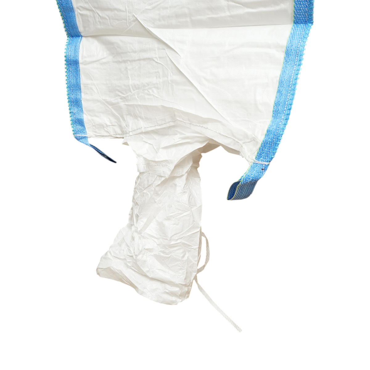 Sac big bag 95x95x160cm alb, capacitate 1000kg, tip U-Panel nelaminat, fusta incarcare, tub descarcare - imagine 4