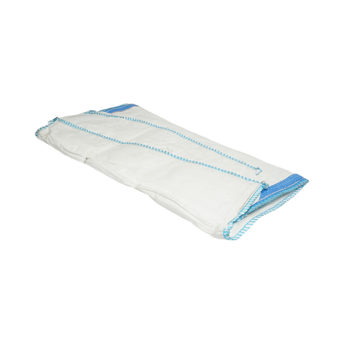 Sac big bag 95x95x160cm alb, capacitate 1000kg, tip U-Panel nelaminat, fusta incarcare, tub descarcare - imagine 5