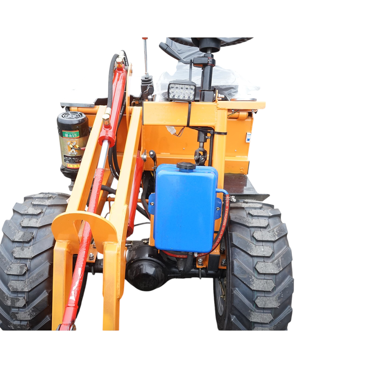 Mini incarcator frontal electric 400kg, 2 motoare 1800W/1300W, baterie 48V/52Ah, capacitate ridicare 200kg, cupa 900x450x370mm - imagine 7