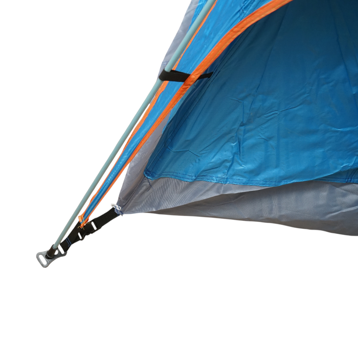 Cort camping 2 persoane albastru pliabil automat pop-up 2 intrari, impermeabil cu protectie UV si plasa anti-insecte 200x200x145cm - imagine 12