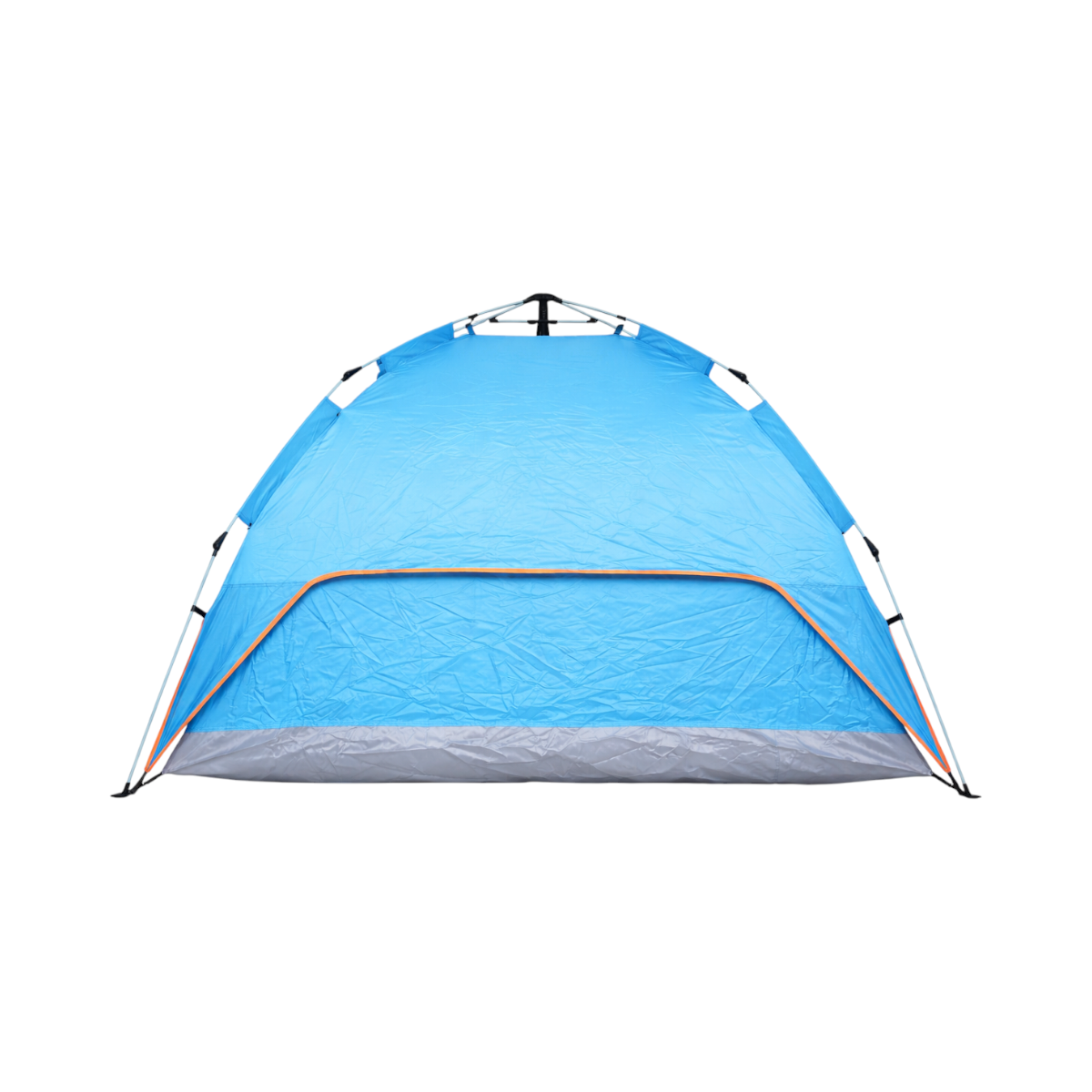 Cort camping 2 persoane albastru pliabil automat pop-up 2 intrari, impermeabil cu protectie UV si plasa anti-insecte 200x200x145cm - imagine 4