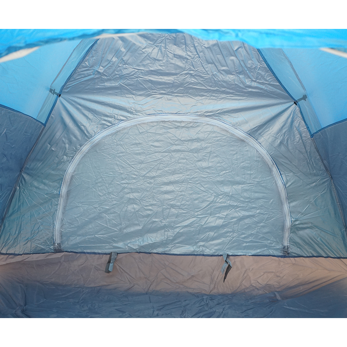 Cort camping 2 persoane albastru pliabil automat pop-up 2 intrari, impermeabil cu protectie UV si plasa anti-insecte 200x200x145cm - imagine 10