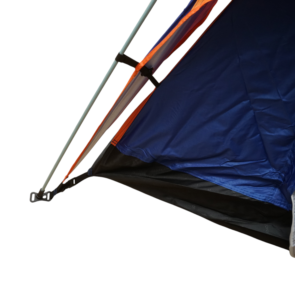 Cort camping 2 persoane albastru-portocaliu pliabil automat pop-up 2 intrari, impermeabil cu protectie UV si plasa anti-insecte 200x200x145cm - imagine 11