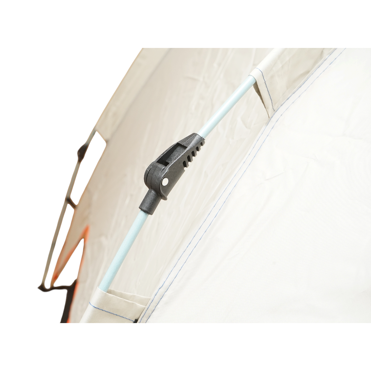 Cort camping 2 persoane crem pliabil automat pop-up 2 intrari, impermeabil cu protectie UV si plasa anti-insecte 200x200x145cm - imagine 13