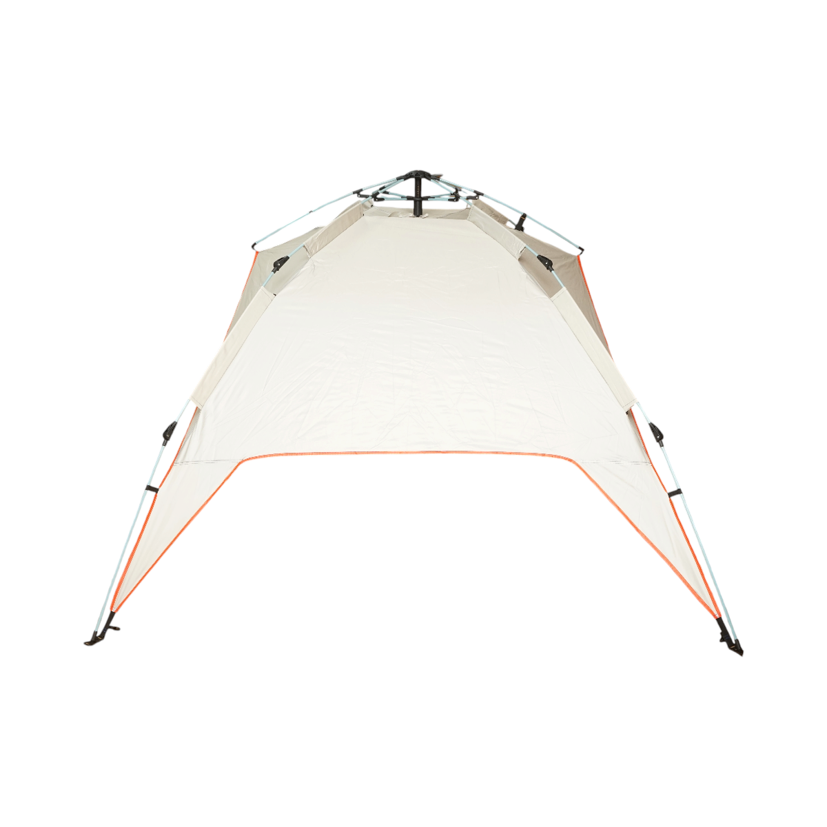 Cort camping 2 persoane crem pliabil automat pop-up 2 intrari, impermeabil cu protectie UV si plasa anti-insecte 200x200x145cm - imagine 7