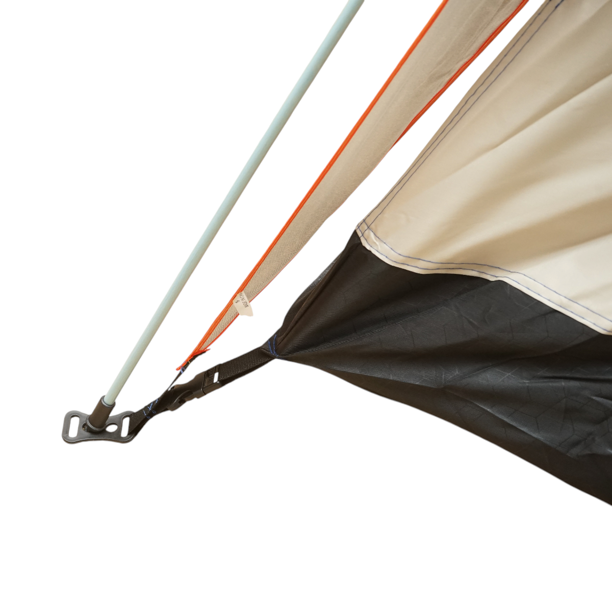 Cort camping 2 persoane crem pliabil automat pop-up 2 intrari, impermeabil cu protectie UV si plasa anti-insecte 200x200x145cm - imagine 12