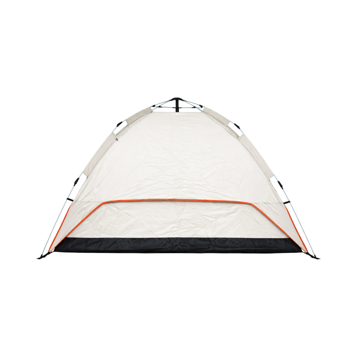 Cort camping 2 persoane crem pliabil automat pop-up 2 intrari, impermeabil cu protectie UV si plasa anti-insecte 200x200x145cm - imagine 4