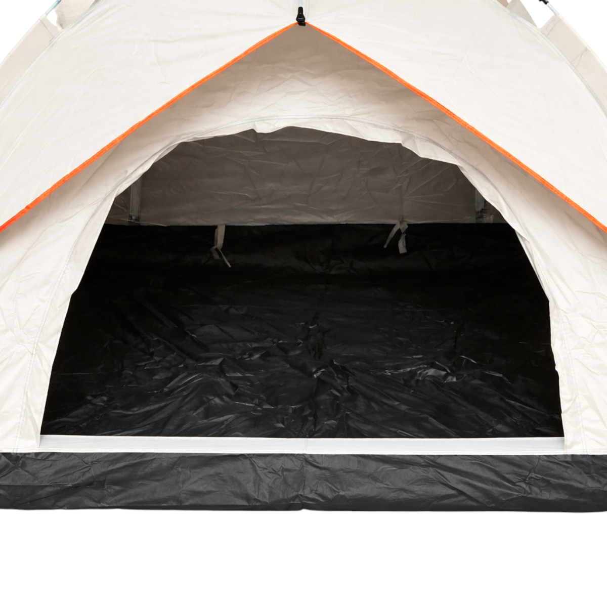 Cort camping 2 persoane crem pliabil automat pop-up 2 intrari, impermeabil cu protectie UV si plasa anti-insecte 200x200x145cm - imagine 9
