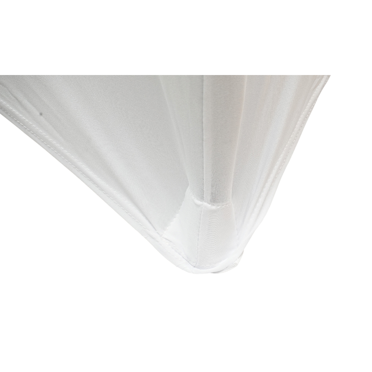 Husa masa elastica alba dreptunghiulara 120x60x74cm - imagine 6