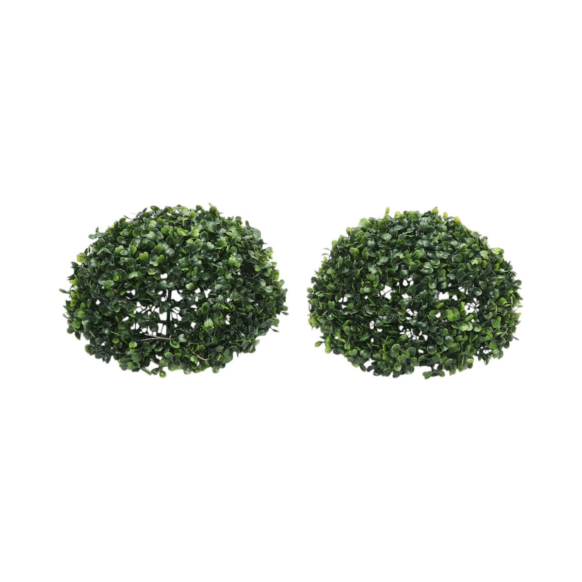 Minge decorativa artificiala verde cu frunze tip buxus 20cm - imagine 2