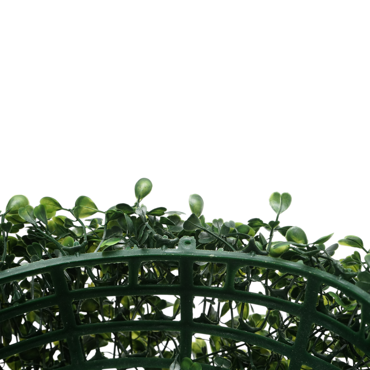 Minge decorativa artificiala verde cu frunze tip buxus 30cm - imagine 5