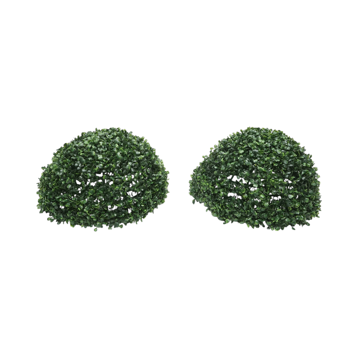 Minge decorativa artificiala verde cu frunze tip buxus 30cm - imagine 2
