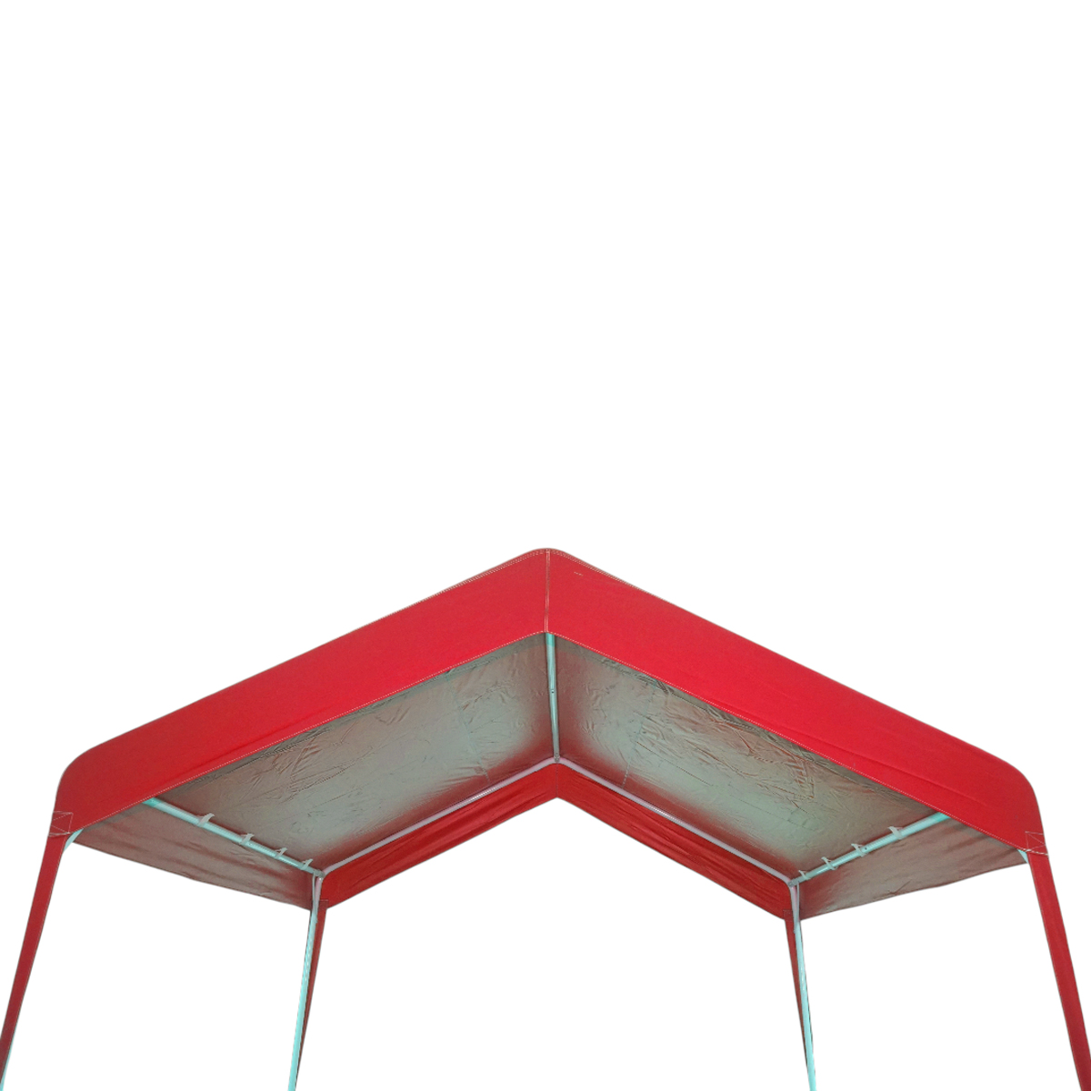 Cort evenimente pavilion gradina 3x3m rosu, acoperis impermeabil in 2 ape, structura otel galvanizat Breckner Germany - imagine 6