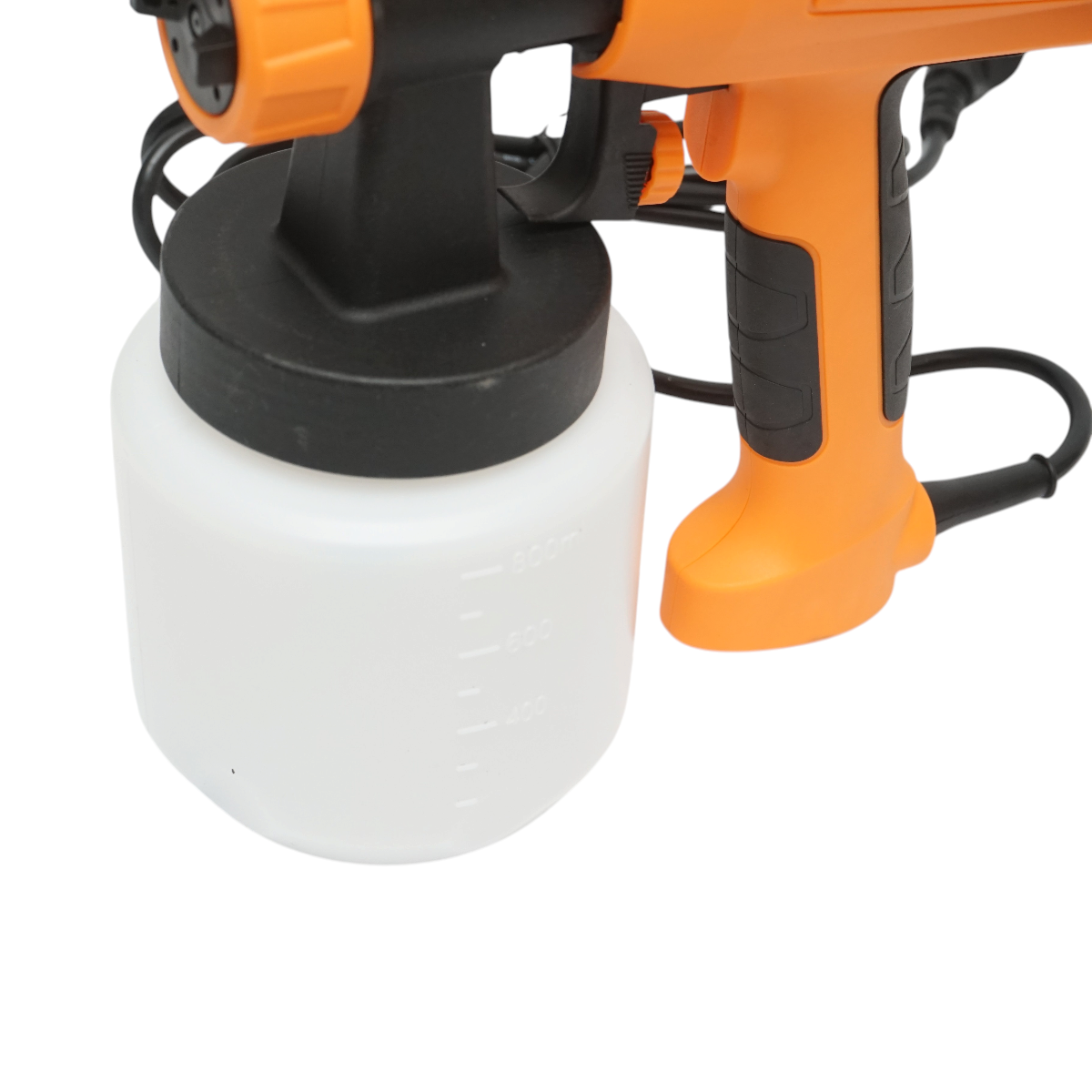 Pistol vopsit electric 550W, 220V, debit 800 ml/min, rezervor inferior 800ml, 3 duze incluse - imagine 7