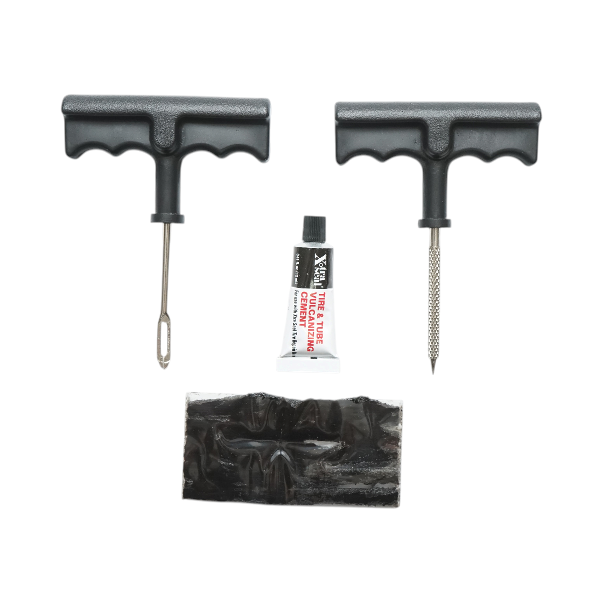 Kit vulcanizare anvelope tubeless la rece cu snur, adeziv, instrument inserare tip ac si alezor 27-003 X-TRA SEAL - imagine 2
