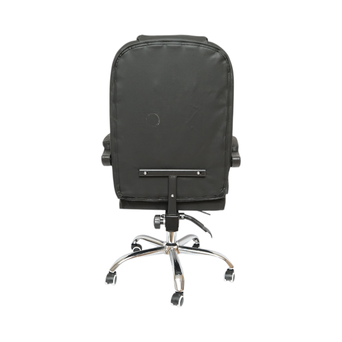 Scaun de birou ergonomic directorial cu suport lombar, piele ecologica neagra, rotativ, spatar si inaltime reglabile - imagine 4