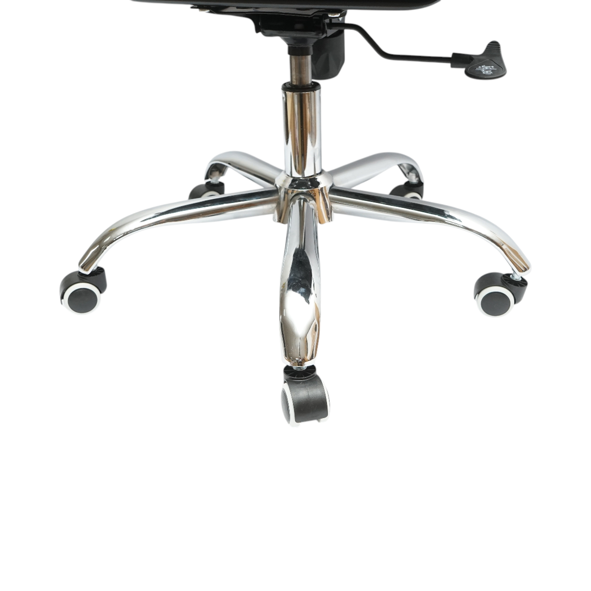 Scaun de birou directorial, piele ecologica neagra, rotativ, reglabil pe inaltime si inclinatie - imagine 9