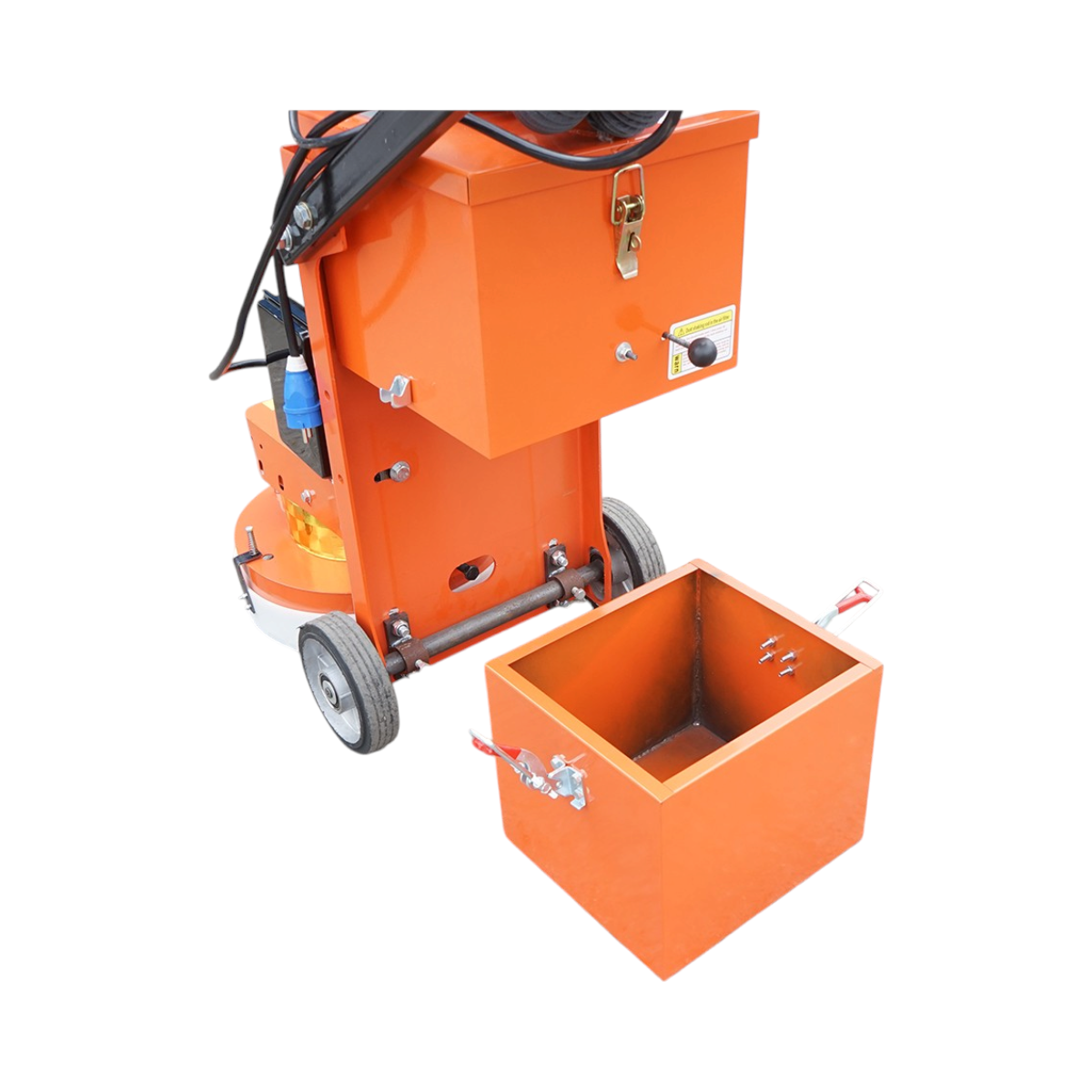 Masina de slefuit si lustruit pardoseli beton 350mm, 4kW, 220V, aspirare 0.75kW, viteza rotatie 720 r/min, 3 capete diamantate Breckner Germany - imagine 10