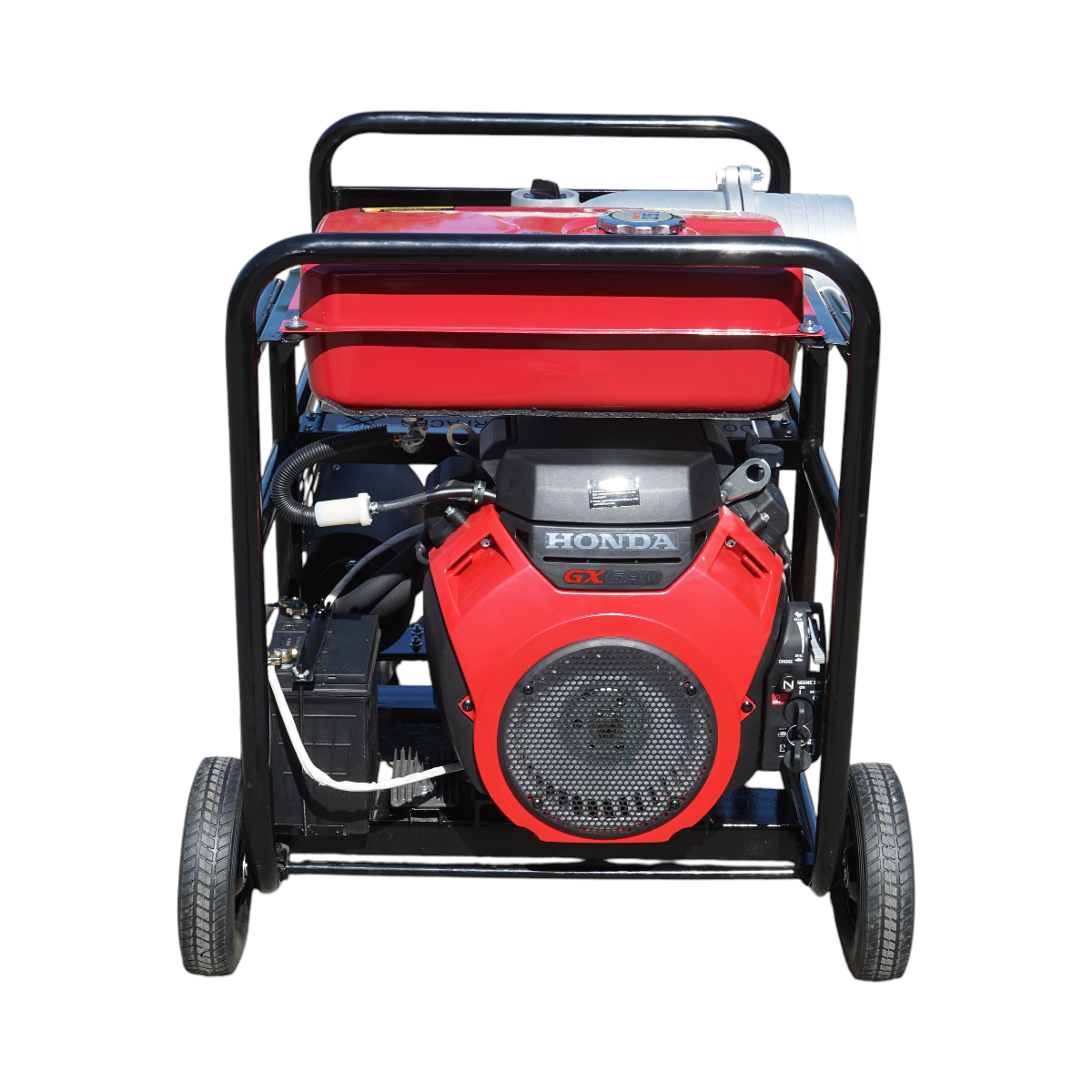 Motopompa pe benzina 22.4CP, 8 toli, motor Honda GX690, debit 300 m3/h, adancime aspiratie 4m, inaltime pompare 15m, pornire la cheie Breckner Germany - imagine 3