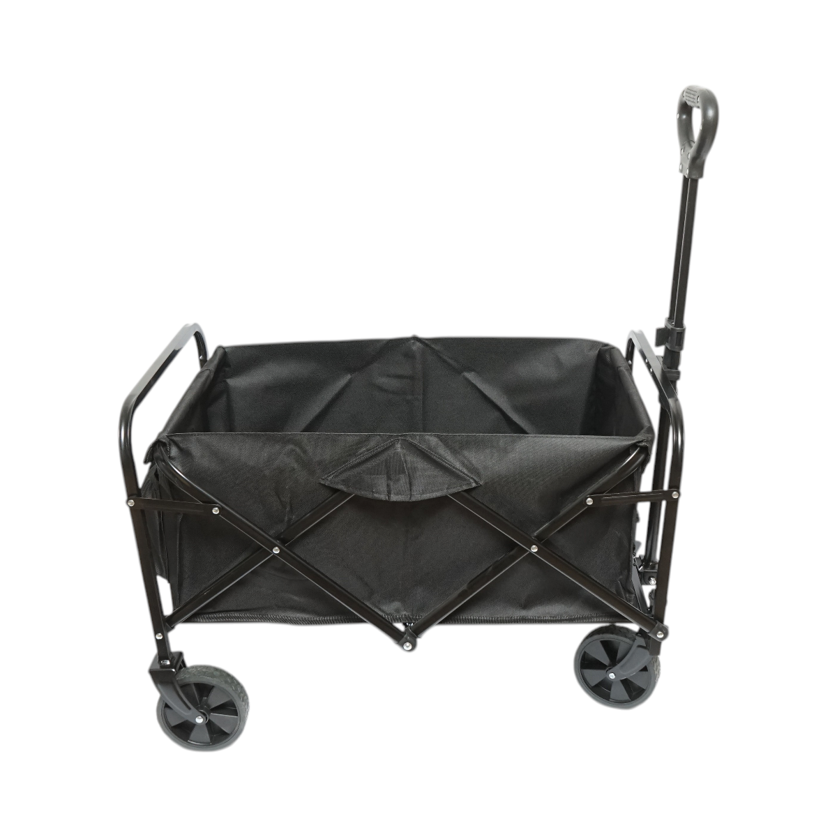 Carucior transport pliabil de gradina si camping cu roti, maner extensibil, cadru metalic, material textil 70x48x47cm Breckner Germany - imagine 2