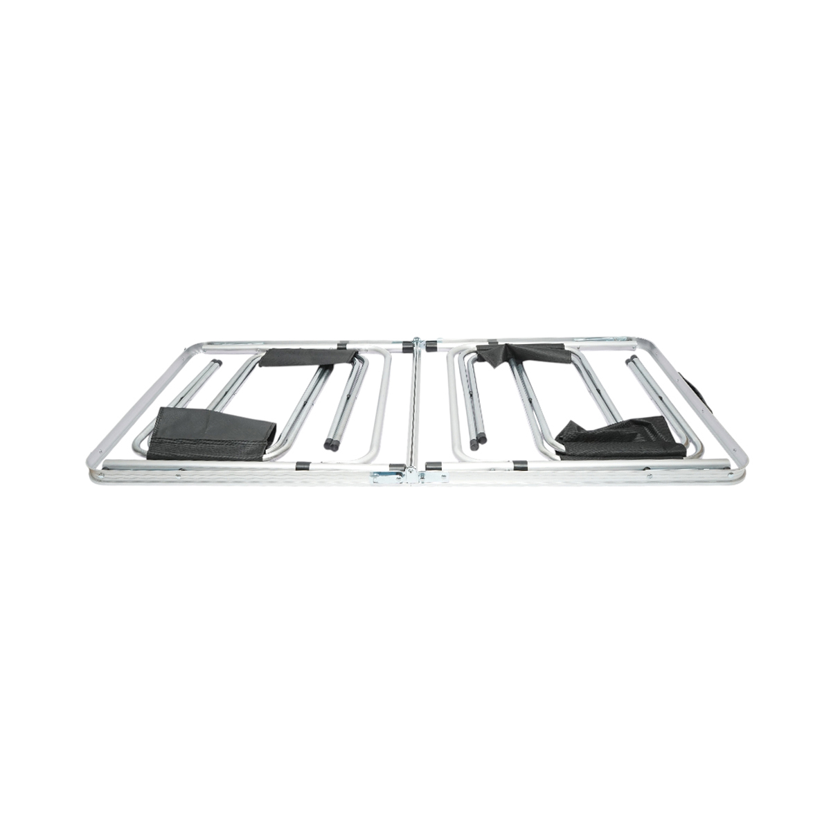 Set masa pliabila camping cu 4 scaune din aluminiu, portabila tip valiza, reglabila pe inaltime 120x60cm Breckner Germany - imagine 4