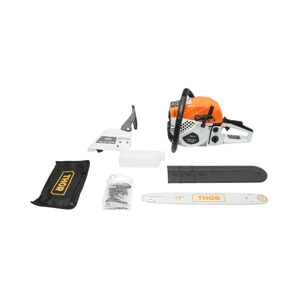 Drujba pe benzina profesionala 2 timpi 52cc, 3CP, 8000rpm, lama 16 inch (400mm) THOR - imagine 2