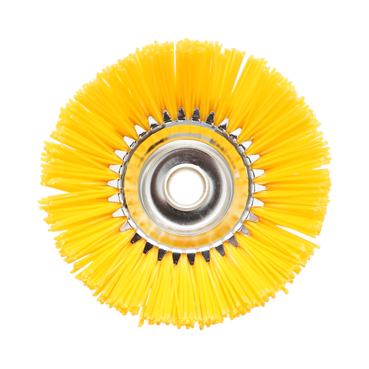 Disc perie nylon motocoasa 200x25.4mm pentru curatare buruieni, rosturi, pavaj Breckner Germany - imagine 3