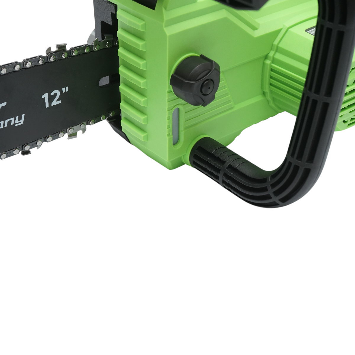 Drujba electrica profesionala cu 2 acumulatori 20V, 4Ah Li-ion, motor brushless, display digital LED, lama 12 inch (300mm) Breckner Germany - imagine 12