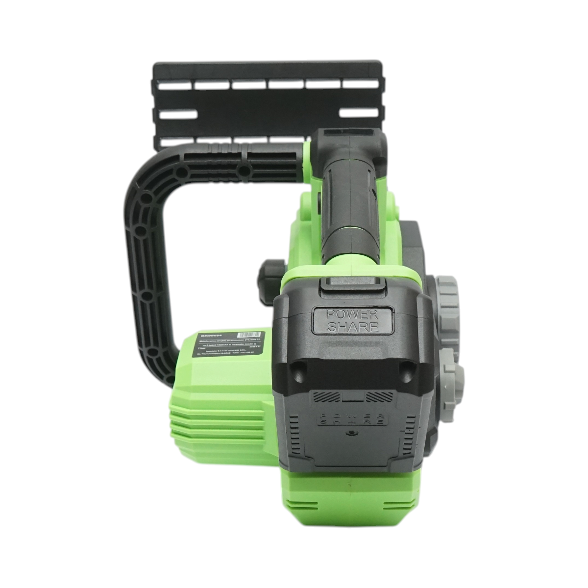Drujba electrica profesionala cu 2 acumulatori 20V, 4Ah Li-ion, motor brushless, display digital LED, lama 12 inch (300mm) Breckner Germany - imagine 7