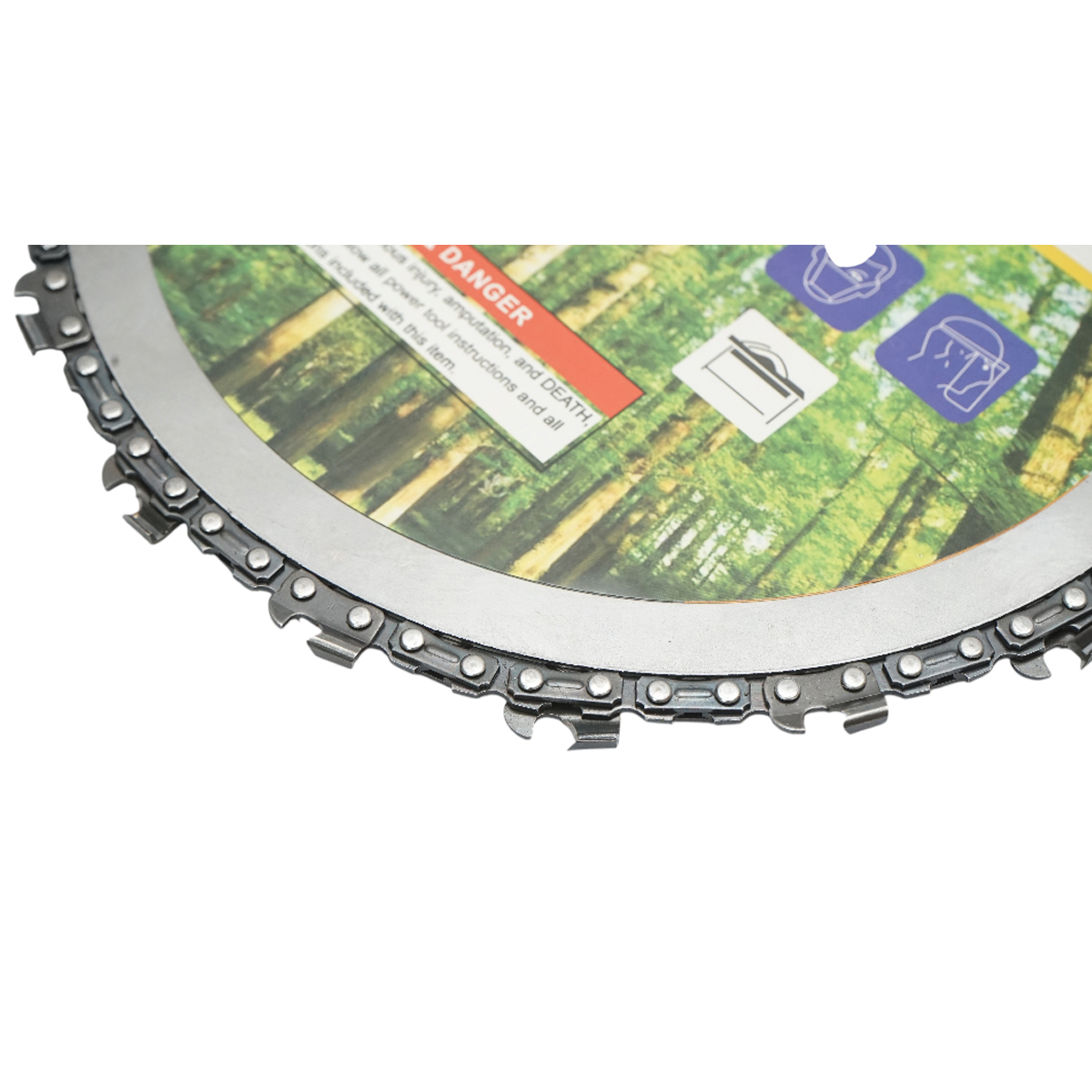 Disc motocoasa cu lant de drujba 235x25.4mm, 18 dinti pentru arbusti, crengi, vegetatie densa Breckner Germany - imagine 3
