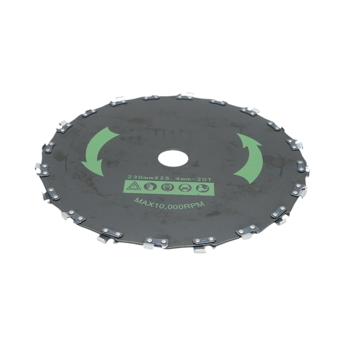 Disc motocoasa cu lant de drujba 230x25.4mm, 20 dinti pentru arbusti, crengi, vegetatie densa Breckner Germany - imagine 3