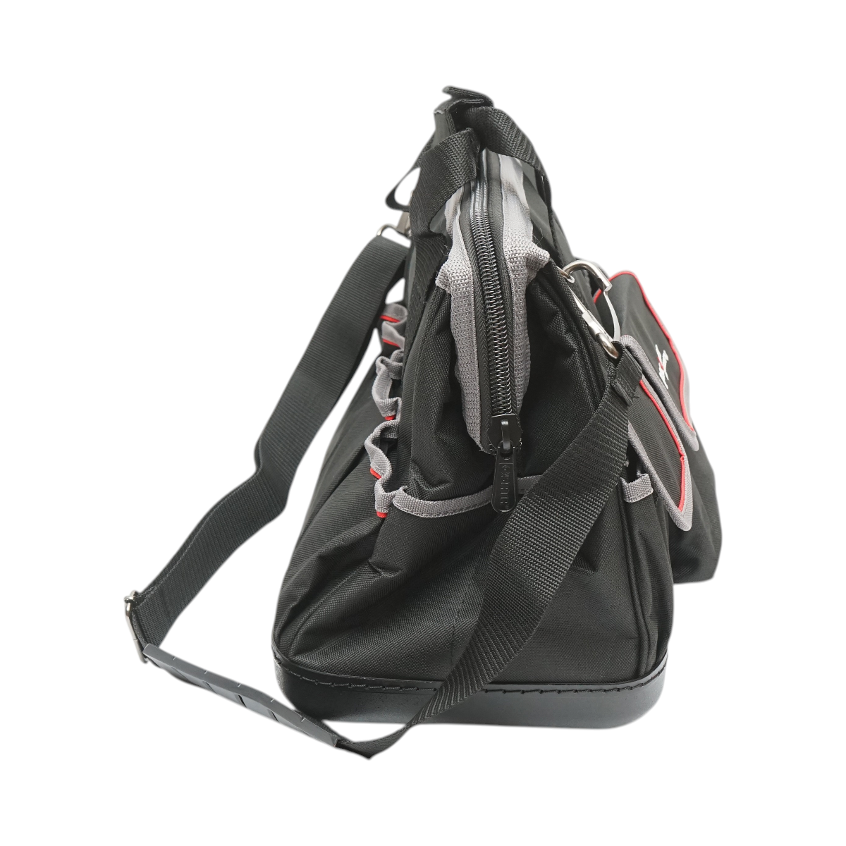 Geanta scule multifunctionala cu 15 buzunare, curea umar, baza din plastic, material textil 31x17x28cm Breckner Germany - imagine 3