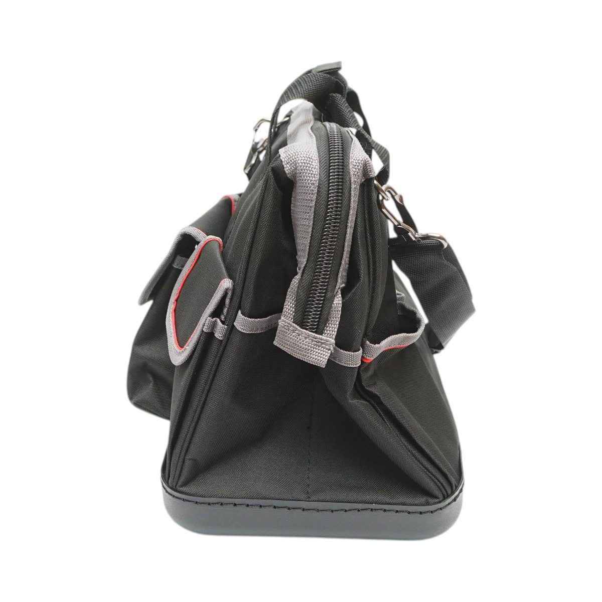 Geanta scule multifunctionala cu 15 buzunare, curea umar, baza din plastic, material textil 31x17x28cm Breckner Germany - imagine 5