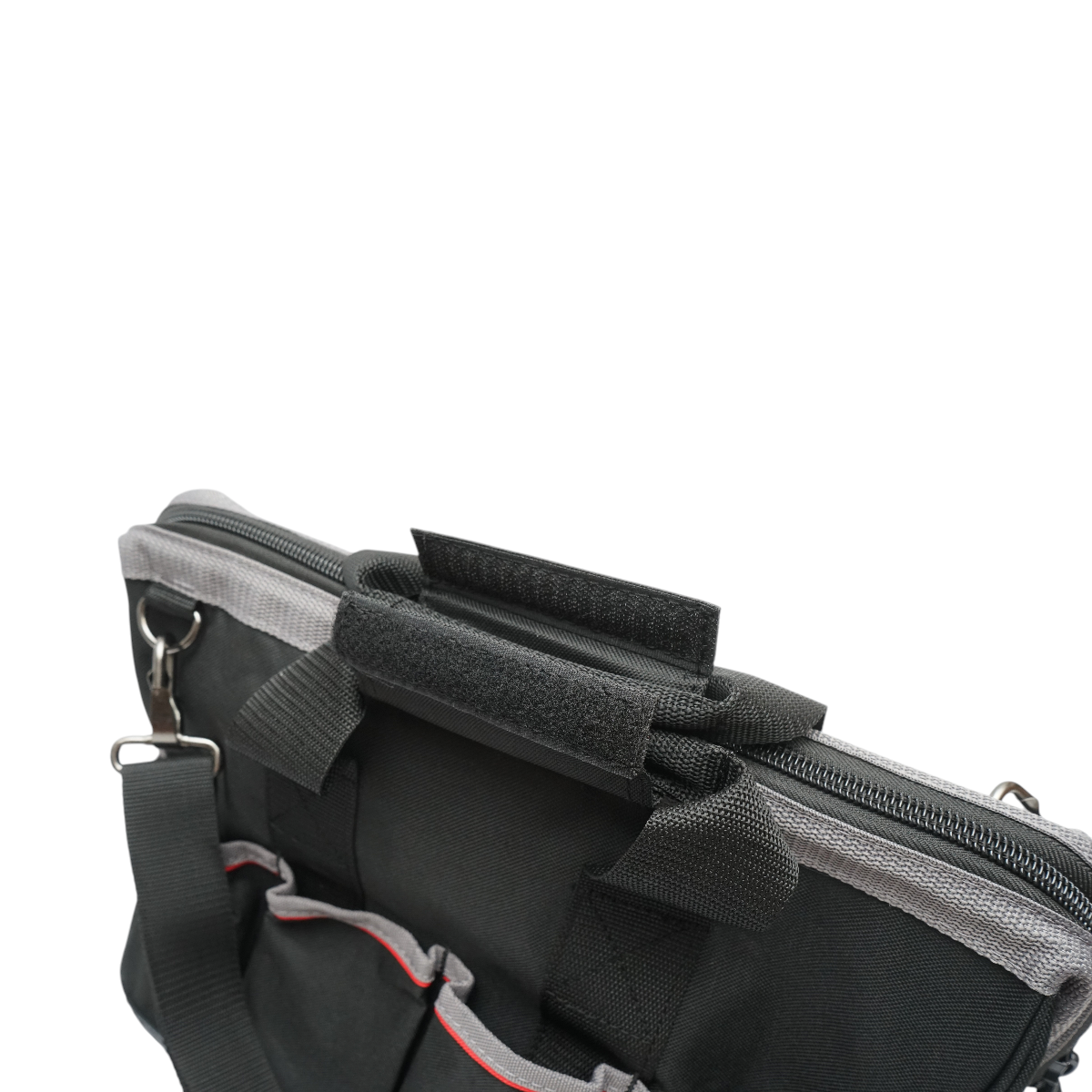 Geanta scule multifunctionala cu 15 buzunare, curea umar, baza din plastic, material textil 31x17x28cm Breckner Germany - imagine 7