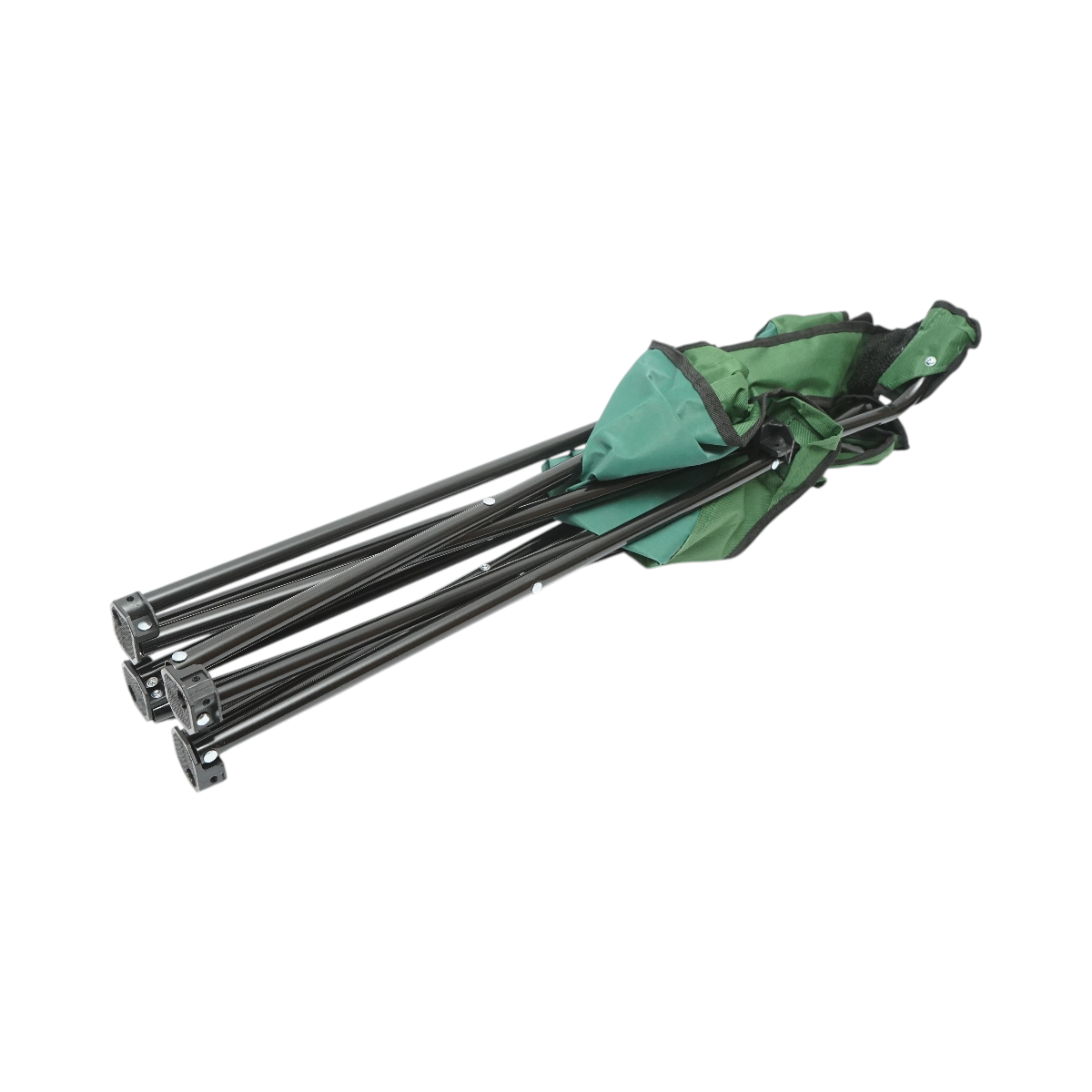 Scaun camping pliabil verde cu suport pahar, husa transport, structura metalica 50x80x80cm - imagine 7