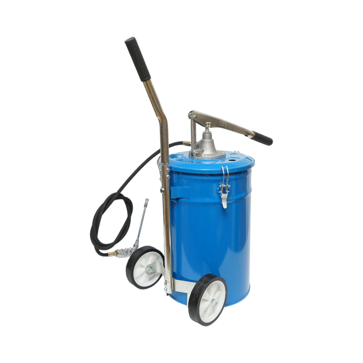 Pompa de gresare manuala 25kg cu roti si furtun 1.5m Breckner Germany - imagine 4