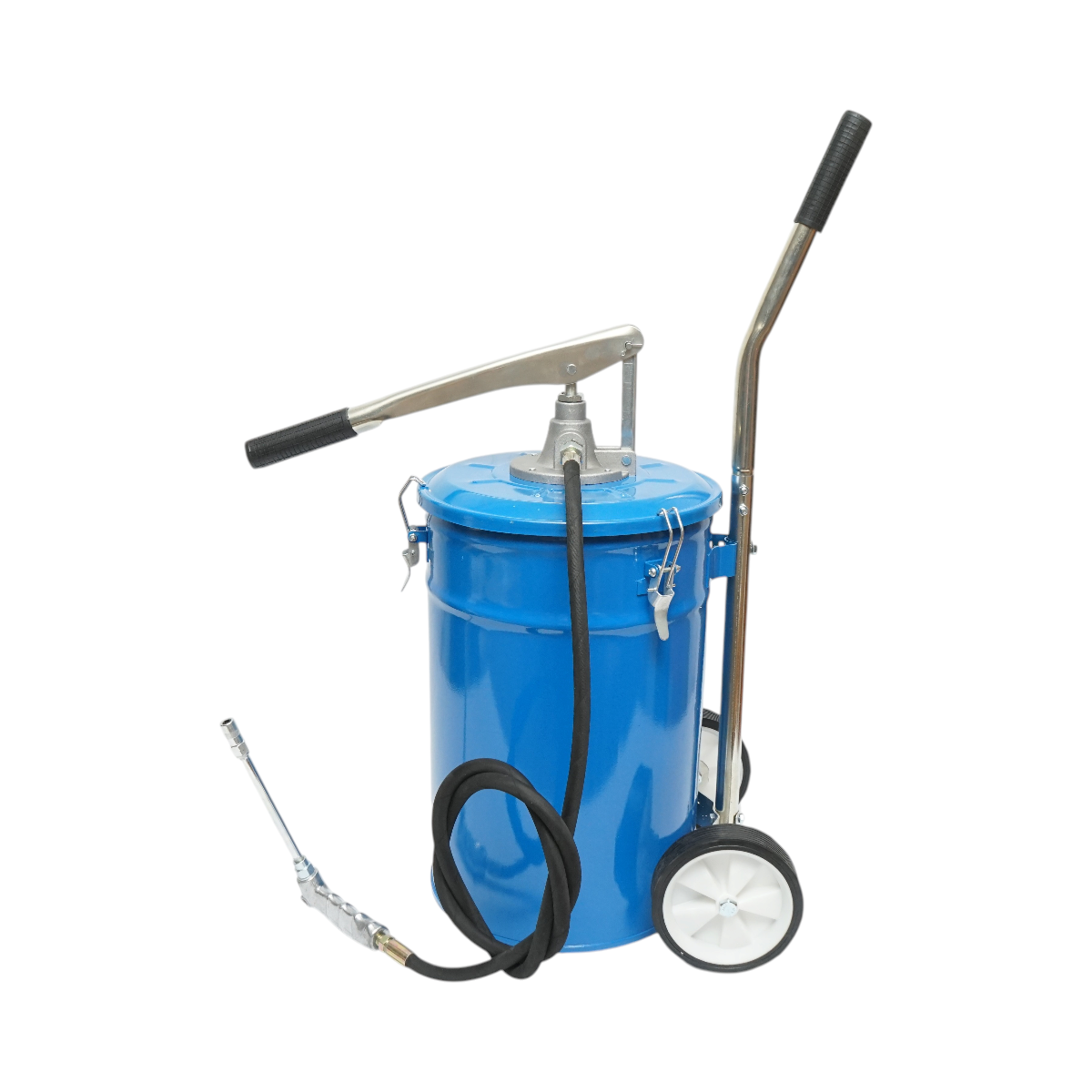 Pompa de gresare manuala 25kg cu roti si furtun 1.5m Breckner Germany - imagine 2