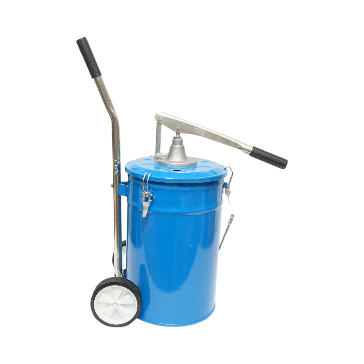 Pompa de gresare manuala 25kg cu roti si furtun 1.5m Breckner Germany - imagine 7