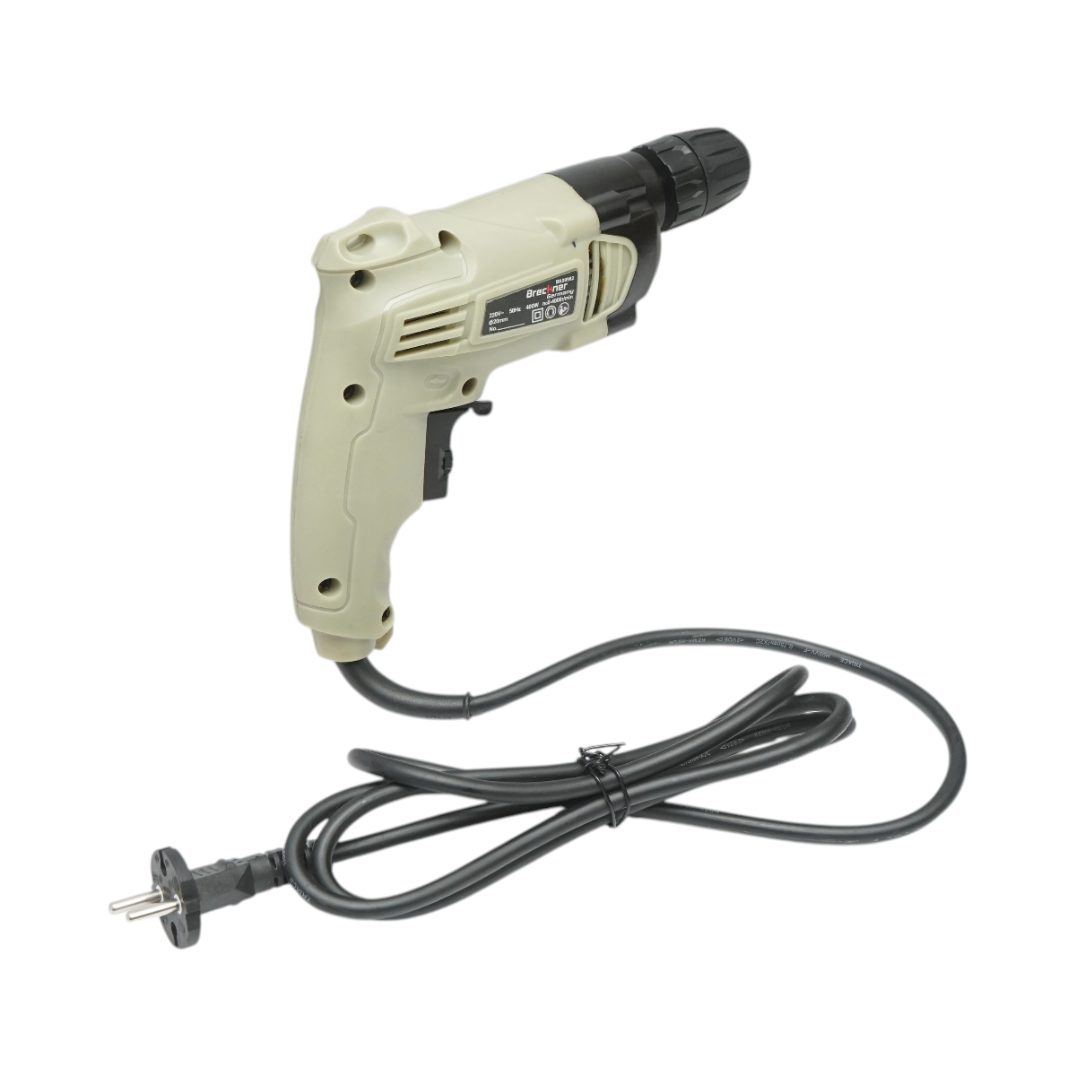 Masina de gaurit electrica 400W, 220V, mandrina rapida 10mm, turatie reglabila 0-4000rpm Breckner Germany - imagine 3