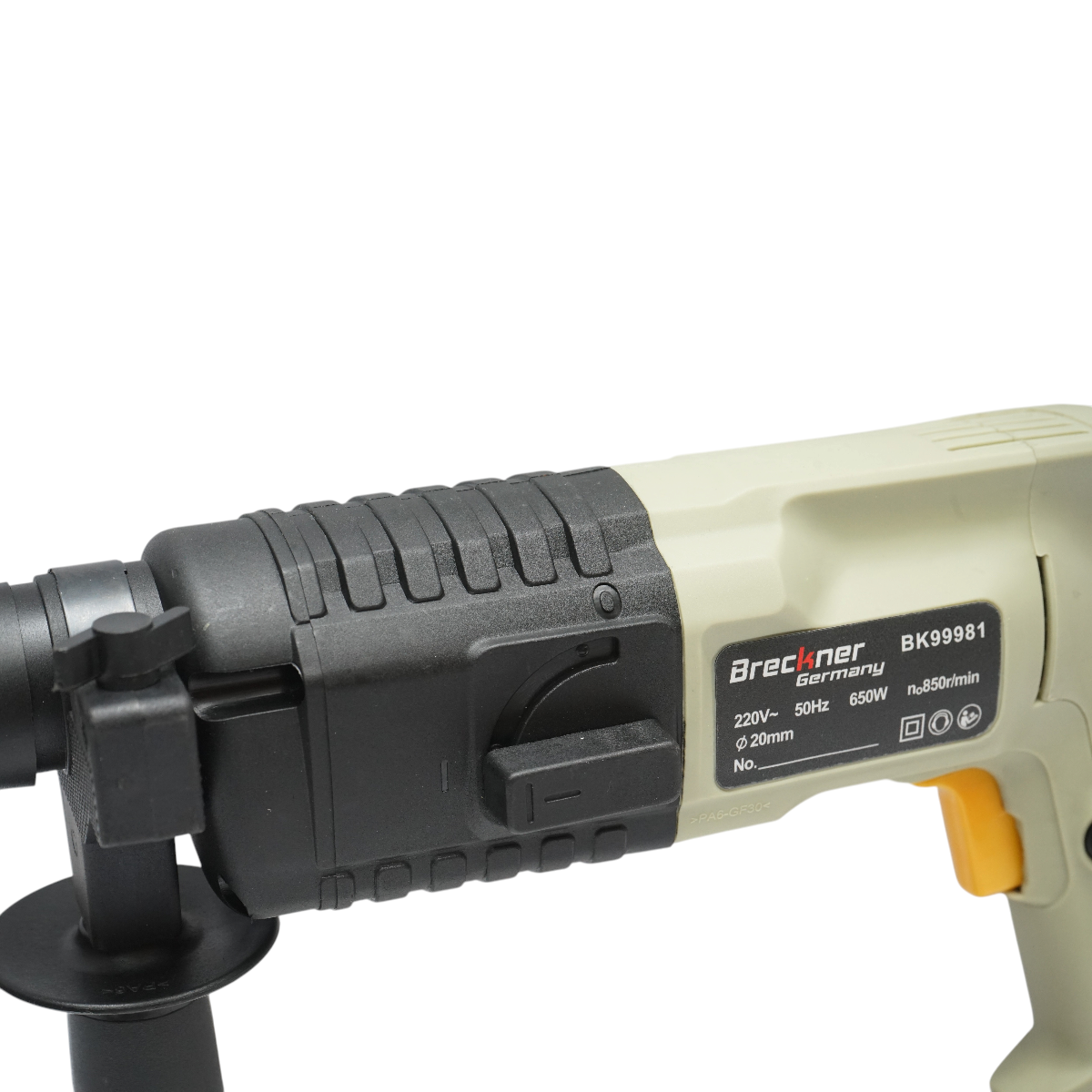 Bormasina cu percutie electrica 650W, 220V, mandrina SDS Plus, gaurire 20mm, turatie 850 r/min Breckner Germany - imagine 8