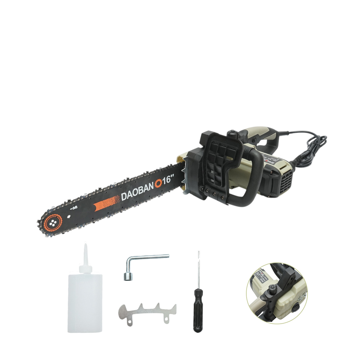 Fierastrau electric cu lant 2100W, 220V, lama 16 inch (400mm), diametru taiere 405mm Breckner Germany - imagine 2